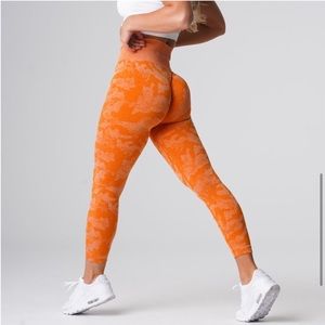 NVGTN Burnt Orange Camo Seamless Leggings